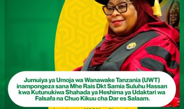 Breaking News: Tanzania: Perezida Samia yahawe PhD