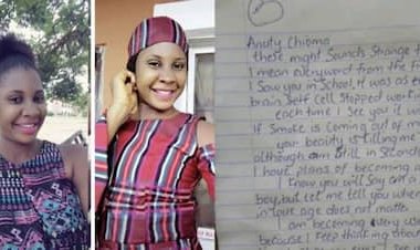 Umunyeshuri yandikiye mwalimu we ko iyo amubonye  ubwonko bwe butongera gukora neza kubera ubwiza bw'uwo mwalimu