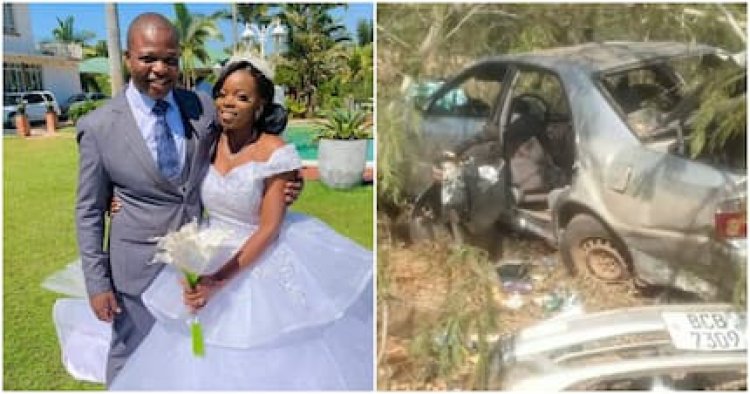 Nyuma y'ibyumweru bibiri bakoze ubukwe bitabye Imana