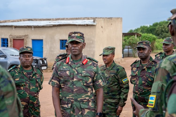 Wanajeshi wa Tanzania wakiongozwa na Brig Gen Kwiligwa wako Nchini Rwanda