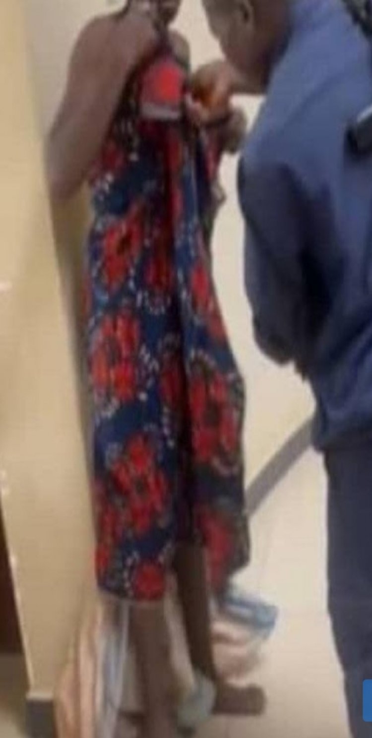 Umurozi yafatiwe ku nyubako ya Leta yambaye ubusa yisize ifu umubiri wose