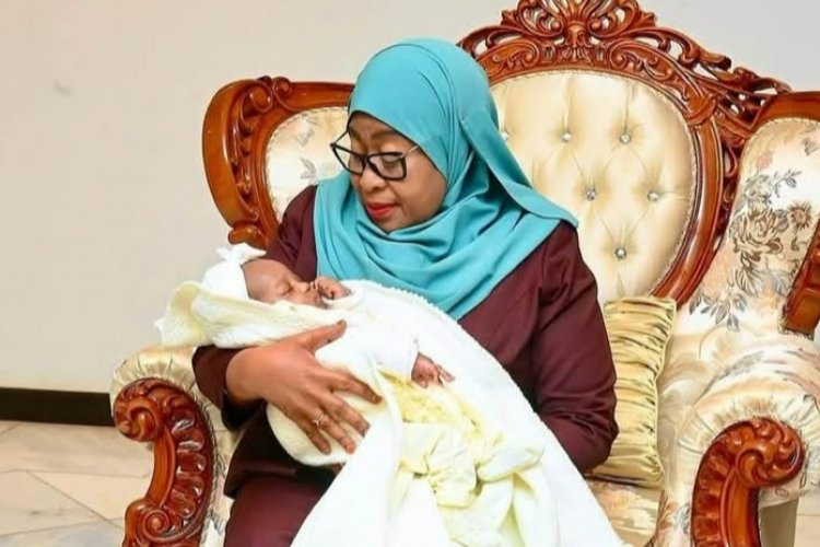 Rais Samia Amuasili Mtoto Mchanga Aliyetelekezwa