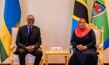 Leo, nimempokea Rais wa Rwanda, Mheshimiwa Paul Kagame- Samia