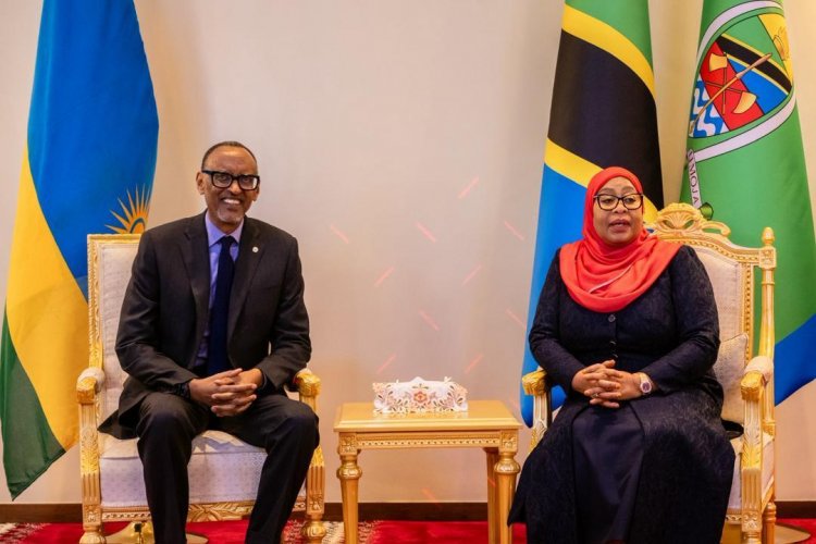 Leo, nimempokea Rais wa Rwanda, Mheshimiwa Paul Kagame- Samia