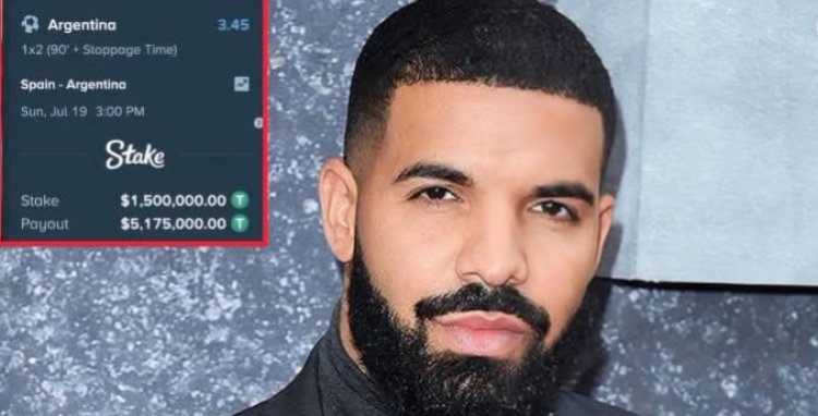 Drake yateze miliyoni 1.5$ ko Argentine izatsinda Espagne